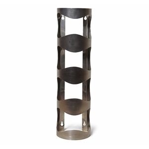 IKEA Stainless Steel Wine Rack Wall Mount Holds 4 Bottles silver color